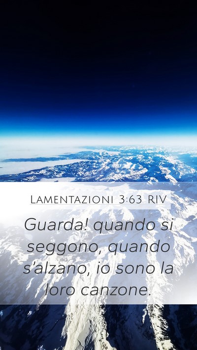 Lamentazioni 3:63 RIV Bible Verse Image