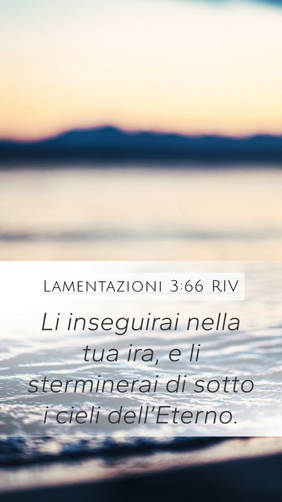 Lamentazioni 3:66 RIV Bible Verse Image