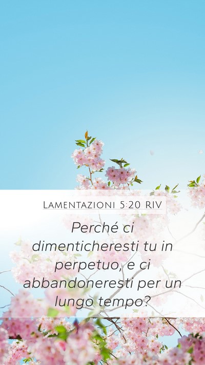 Lamentazioni 5:20 RIV Bible Verse Image