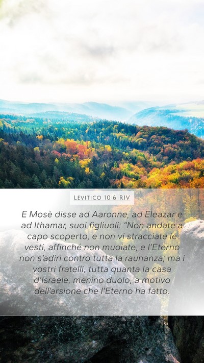 Levitico 10:6 RIV Bible Verse Image