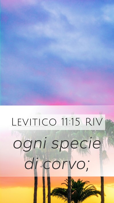 Levitico 11:15 RIV Bible Verse Image