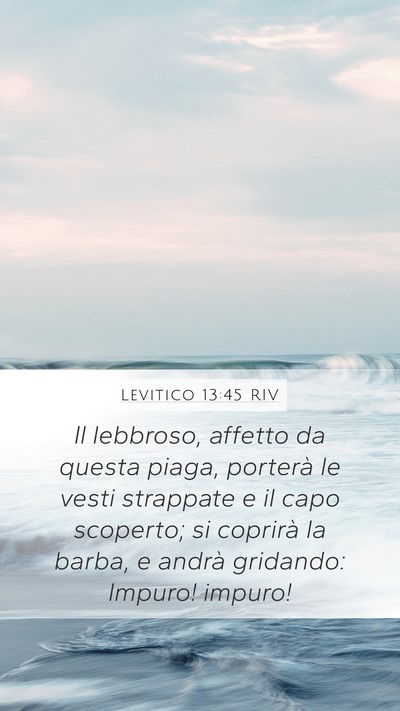 Levitico 13:45 RIV Bible Verse Image