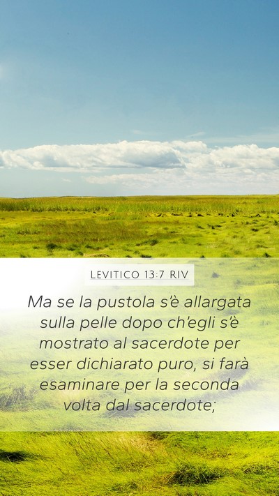 Levitico 13:7 RIV Mobile Phone Wallpaper - Ma se la pustola s’è allargata sulla pelle - Mobile Bible Verse Wallpaper
