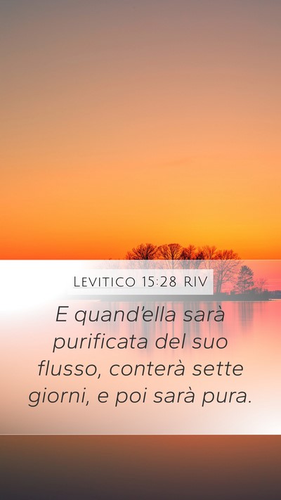Levitico 15:28 RIV Bible Verse Image