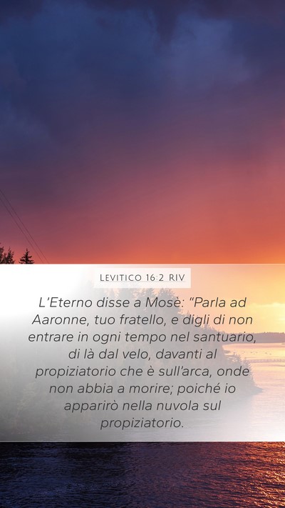 Levitico 16:2 RIV Bible Verse Image