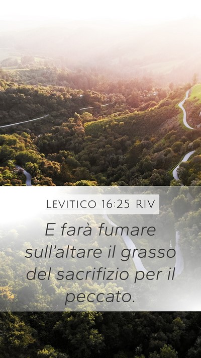 Levitico 16:25 RIV Bible Verse Image