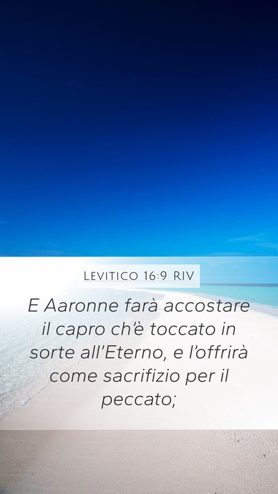 Levitico 16:9 RIV Bible Verse Image