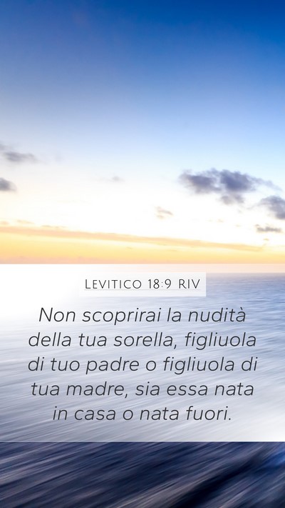 Levitico 18:9 RIV Bible Verse Image