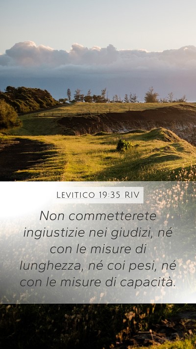 Levitico 19:35 RIV Bible Verse Image