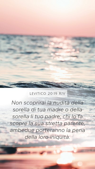 Levitico 20:19 RIV Bible Verse Image