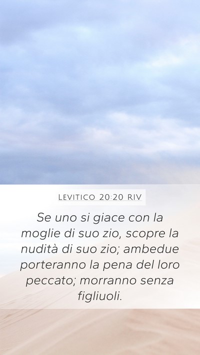 Levitico 20:20 RIV Bible Verse Image