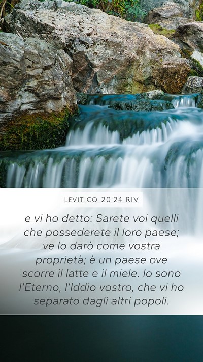 Levitico 20:24 RIV Bible Verse Image