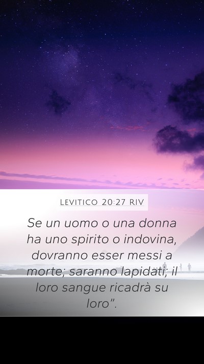 Levitico 20:27 RIV Bible Verse Image