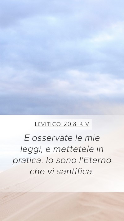 Levitico 20:8 RIV Bible Verse Image