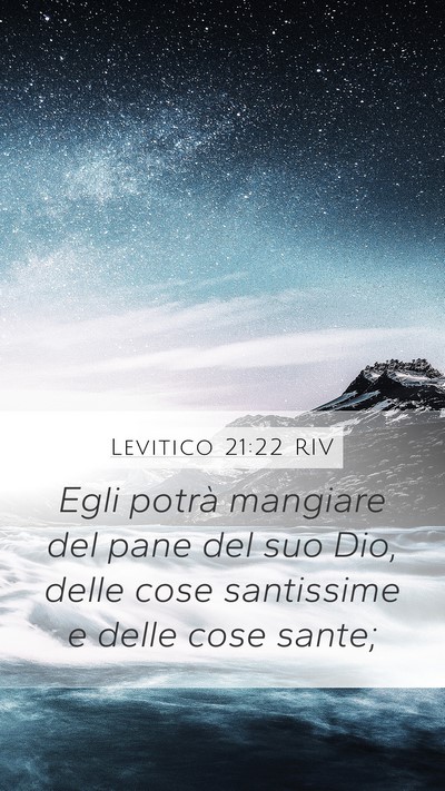 Levitico 21:22 RIV Bible Verse Image