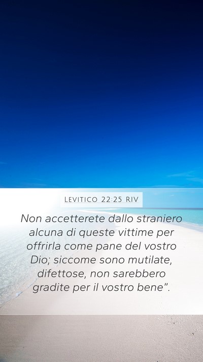 Levitico 22:25 RIV Bible Verse Image