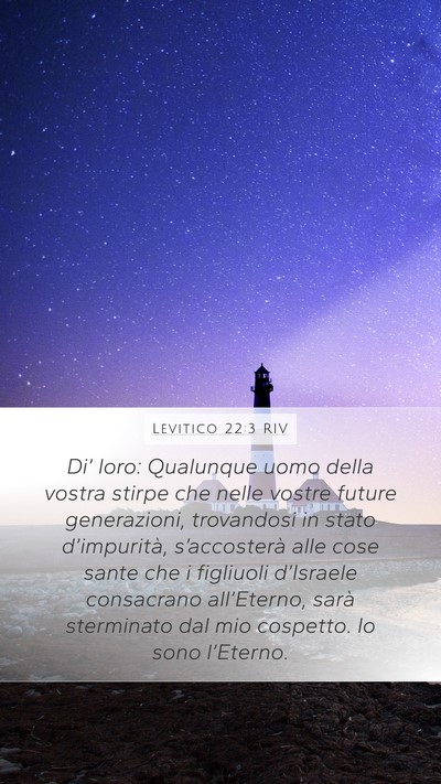 Levitico 22:3 RIV Bible Verse Image