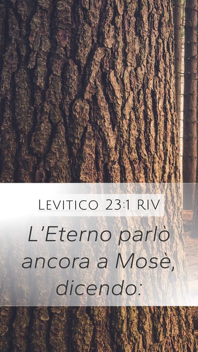 Levitico 23:1 RIV Mobile Phone Wallpaper - L’Eterno parlò ancora a Mosè, - Mobile Bible Verse Wallpaper