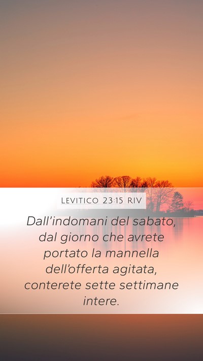 Levitico 23:15 RIV Bible Verse Image