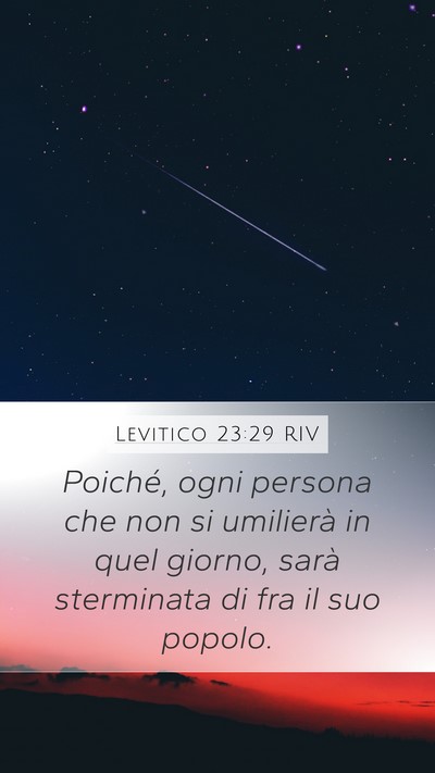 Levitico 23:29 RIV Bible Verse Image
