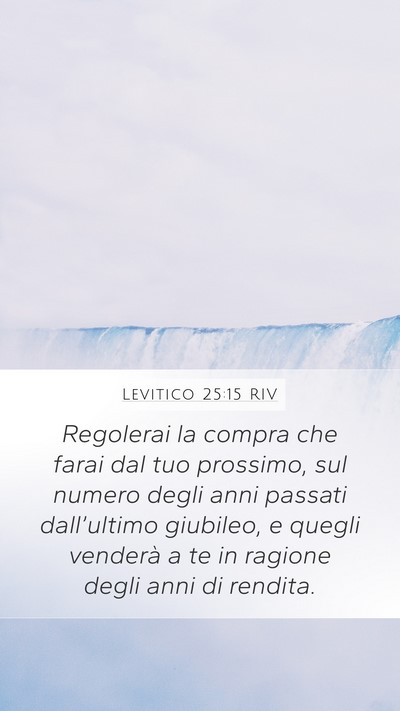 Levitico 25:15 RIV Bible Verse Image