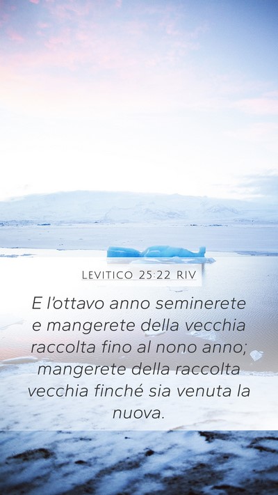 Levitico 25:22 RIV Bible Verse Image