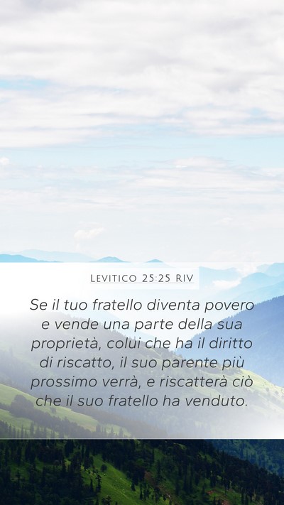 Levitico 25:25 RIV Bible Verse Image
