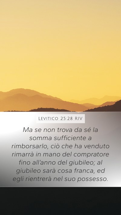 Levitico 25:28 RIV Bible Verse Image