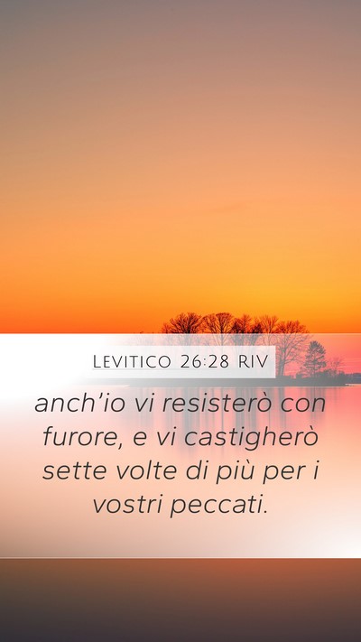 Levitico 26:28 RIV Bible Verse Image