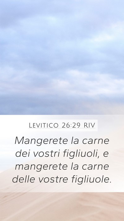 Levitico 26:29 RIV Bible Verse Image