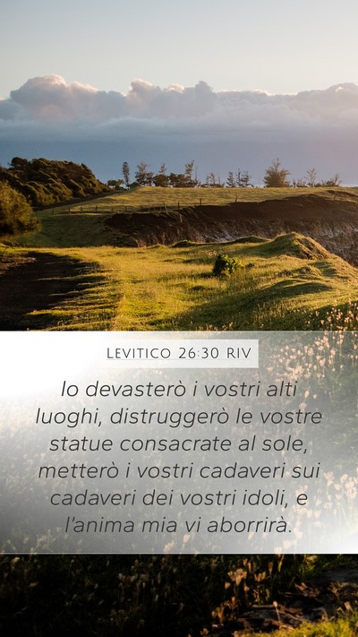 Levitico 26:30 RIV Bible Verse Image