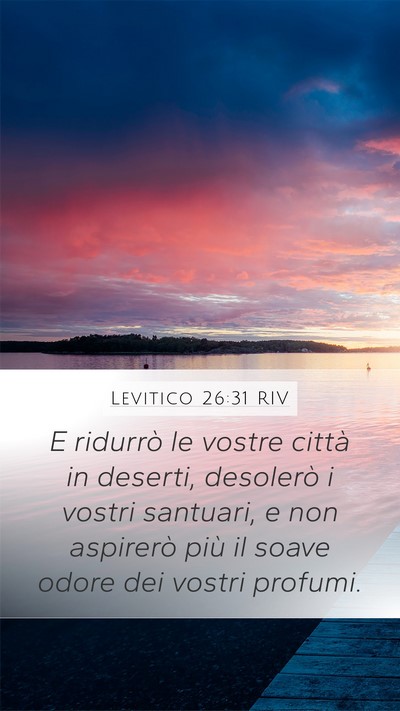 Levitico 26:31 RIV Bible Verse Image