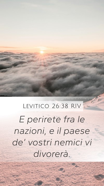 Levitico 26:38 RIV Bible Verse Image