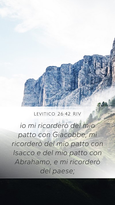 Levitico 26:42 RIV Bible Verse Image