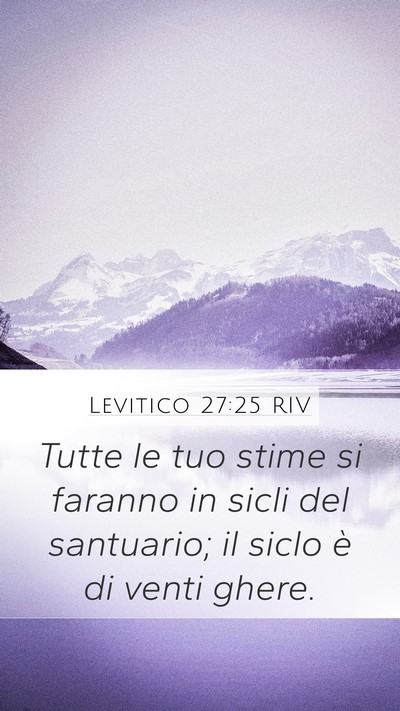 Levitico 27:25 RIV Bible Verse Image