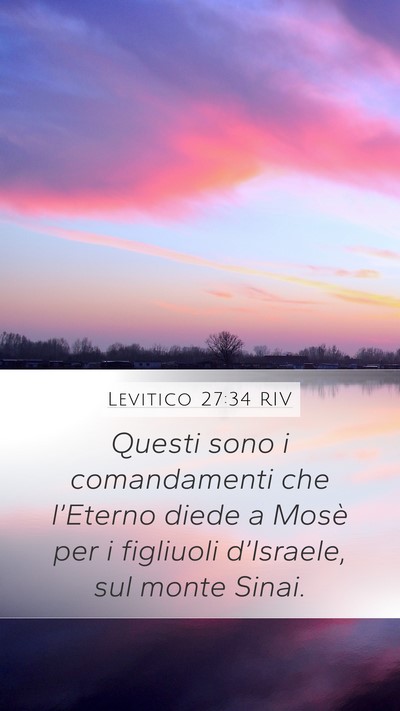 Levitico 27:34 RIV Bible Verse Image