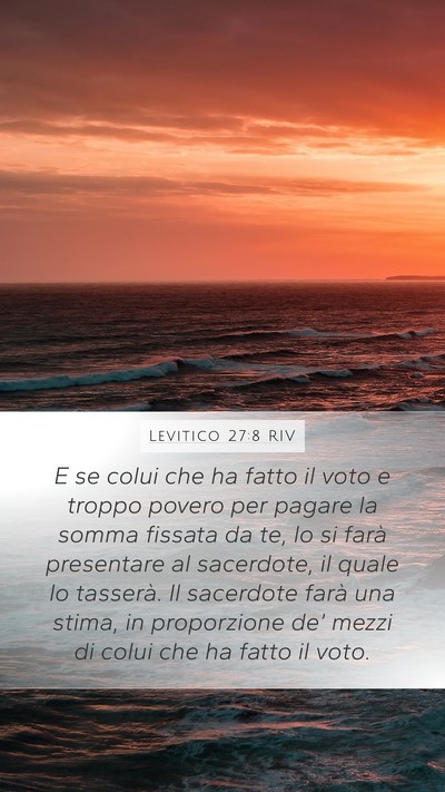 Levitico 27:8 RIV Bible Verse Image