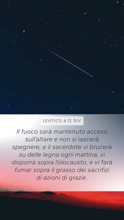 Levitico 6:12 RIV Bible Verse Image