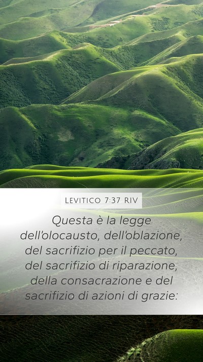 Levitico 7:37 RIV Bible Verse Image