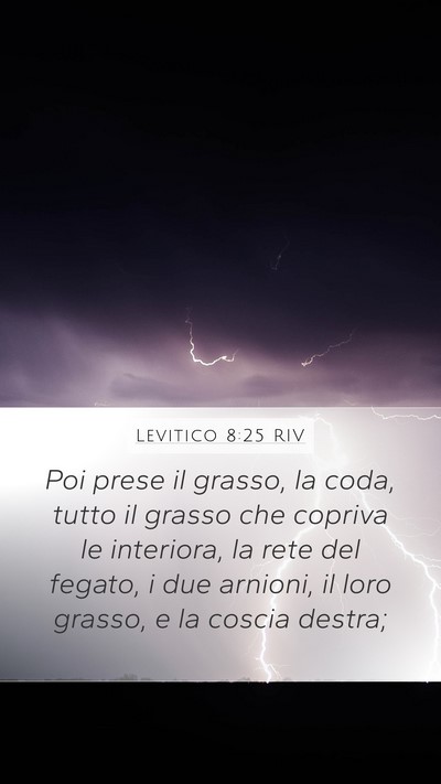 Levitico 8:25 RIV Bible Verse Image