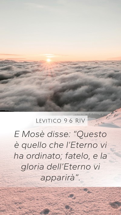 Levitico 9:6 RIV Bible Verse Image