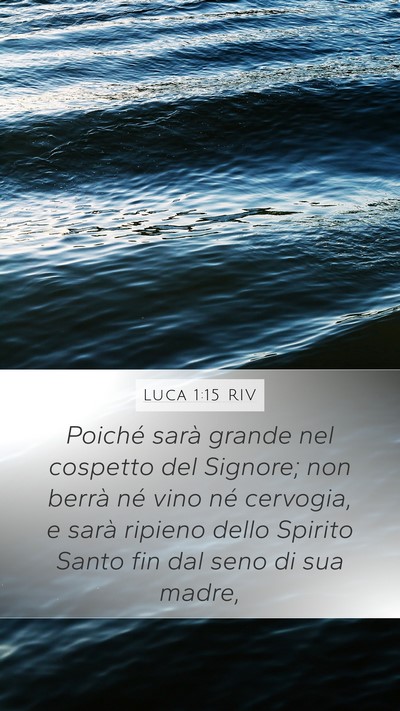 Luca 1:15 RIV Bible Verse Image