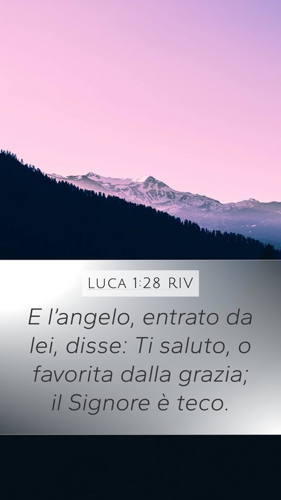 Luca 1:28 RIV Bible Verse Image