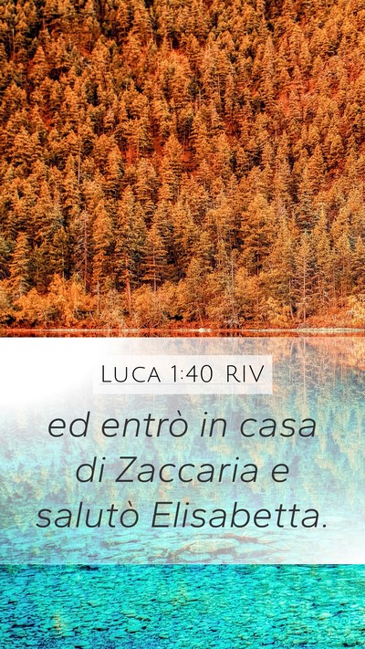 Luca 1:40 RIV Mobile Phone Wallpaper - ed entrò in casa di Zaccaria e salutò - Mobile Bible Verse Wallpaper