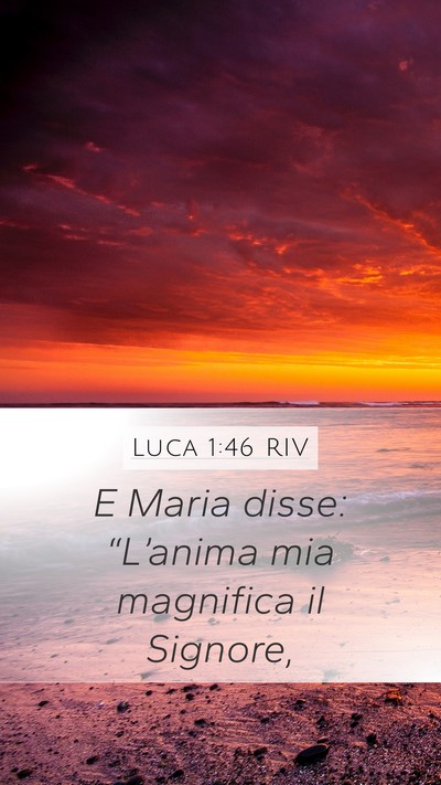 Luca 1:46 RIV Bible Verse Image