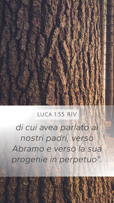 Luca 1:55 RIV Bible Verse Image