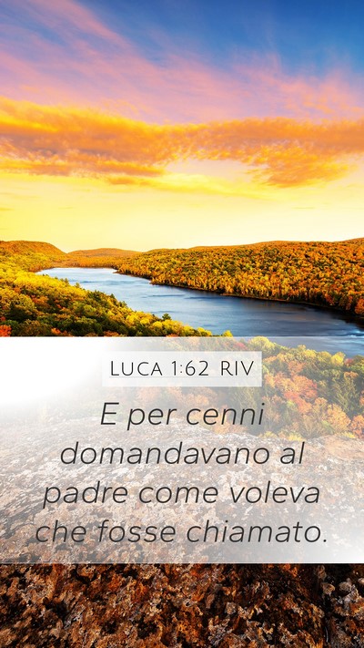 Luca 1:62 RIV Bible Verse Image
