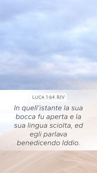 Luca 1:64 RIV Bible Verse Image