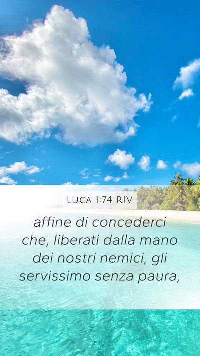 Luca 1:74 RIV Bible Verse Image