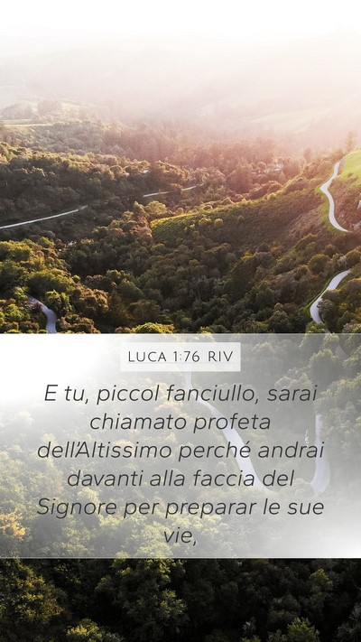 Luca 1:76 RIV Bible Verse Image